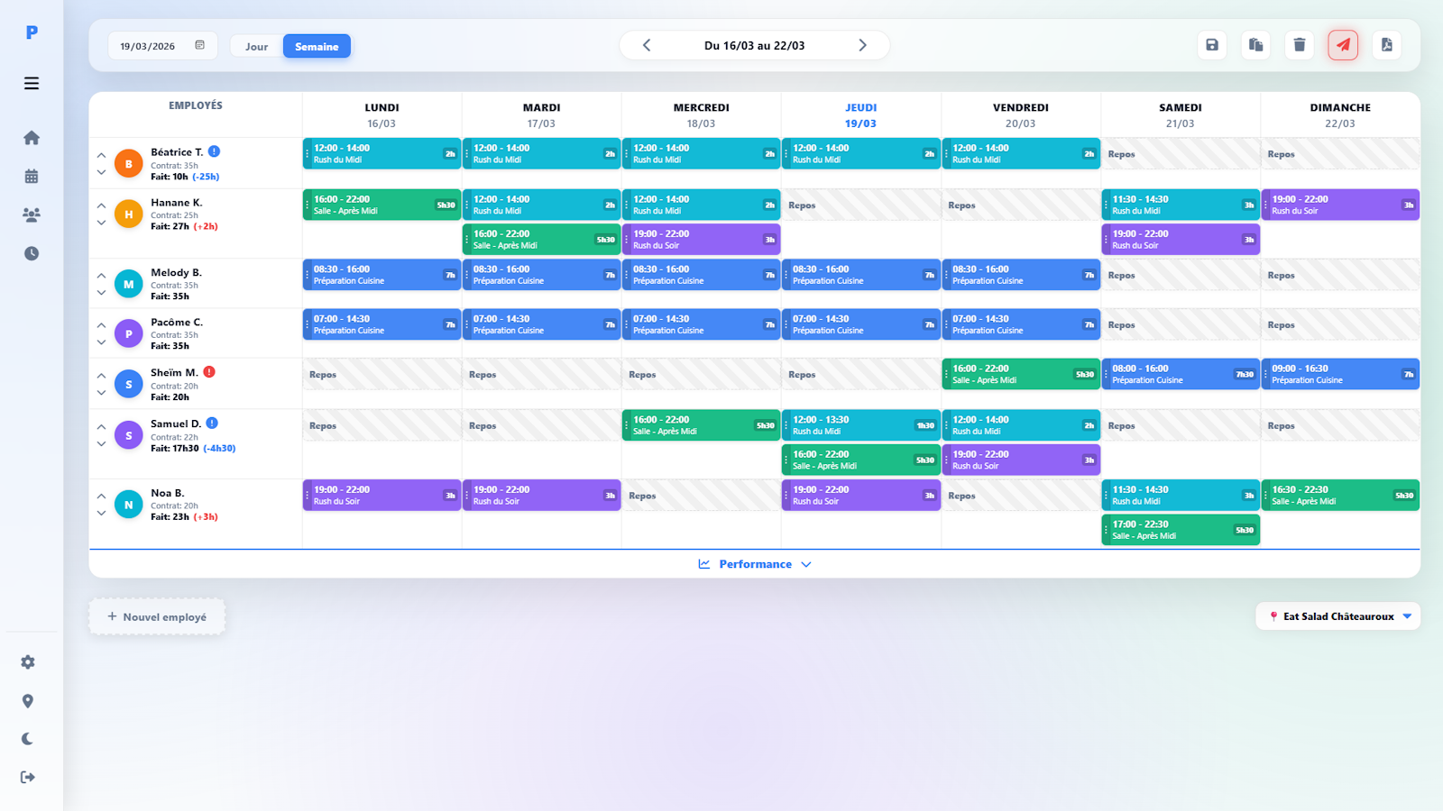 PlanningPro Mode Jour